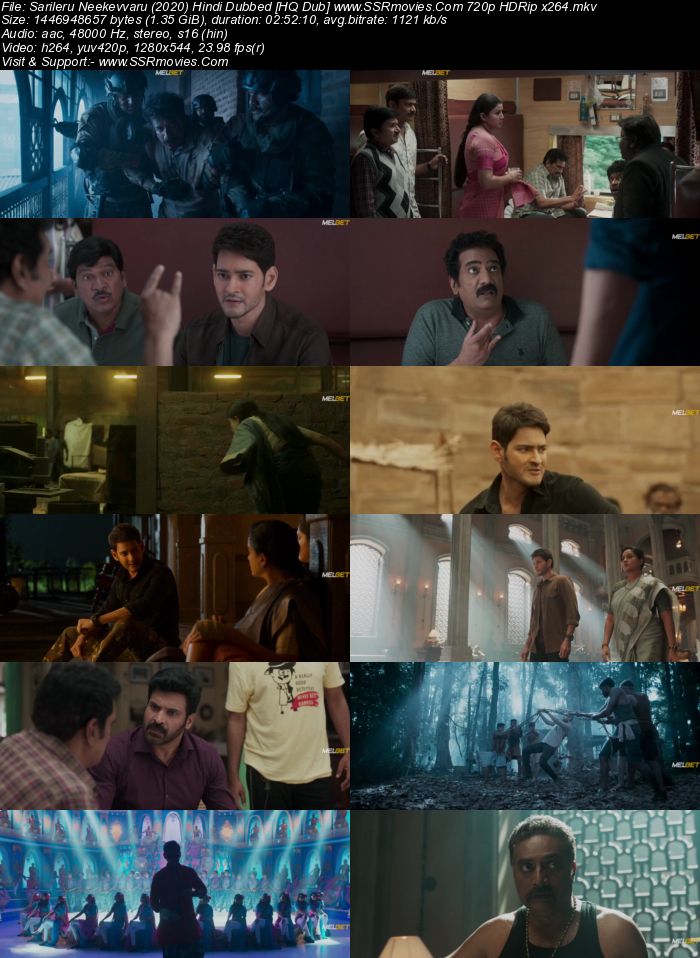 Sarileru Neekevvaru (2020) Hindi [HQ Dub] 480p HDRip x264 500MB Full Movie Download