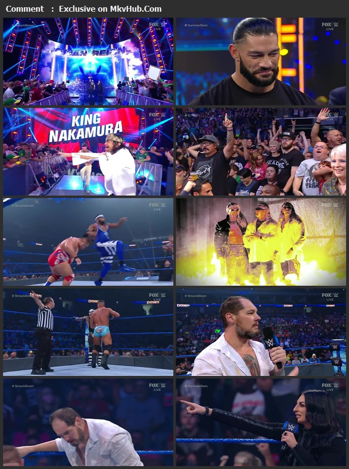 WWE Friday Night SmackDown 13th August 2021 720p WEBRip x264 750MB Download Download