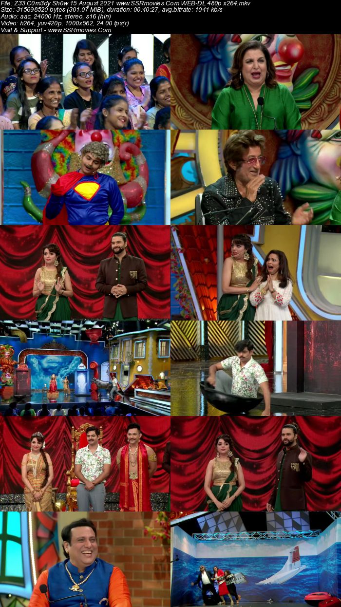 Zee Comedy Show 15th August 2021 480p WEB-DL x264 350MB Download