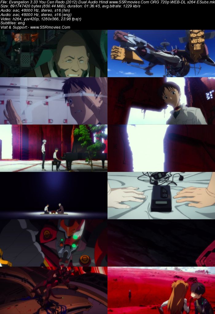 Evangelion 3.33 You Can Redo (2012) Dual Audio Hindi ORG 720p WEB-DL 850MB ESubs Full Movie Download