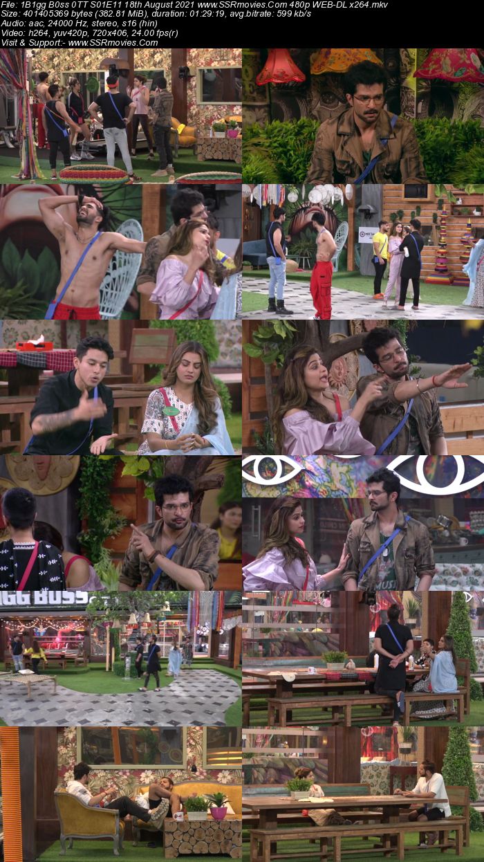 Bigg Boss 0TT S01E11 18th August 2021 480p 720p WEB-DL x264 300MB Download