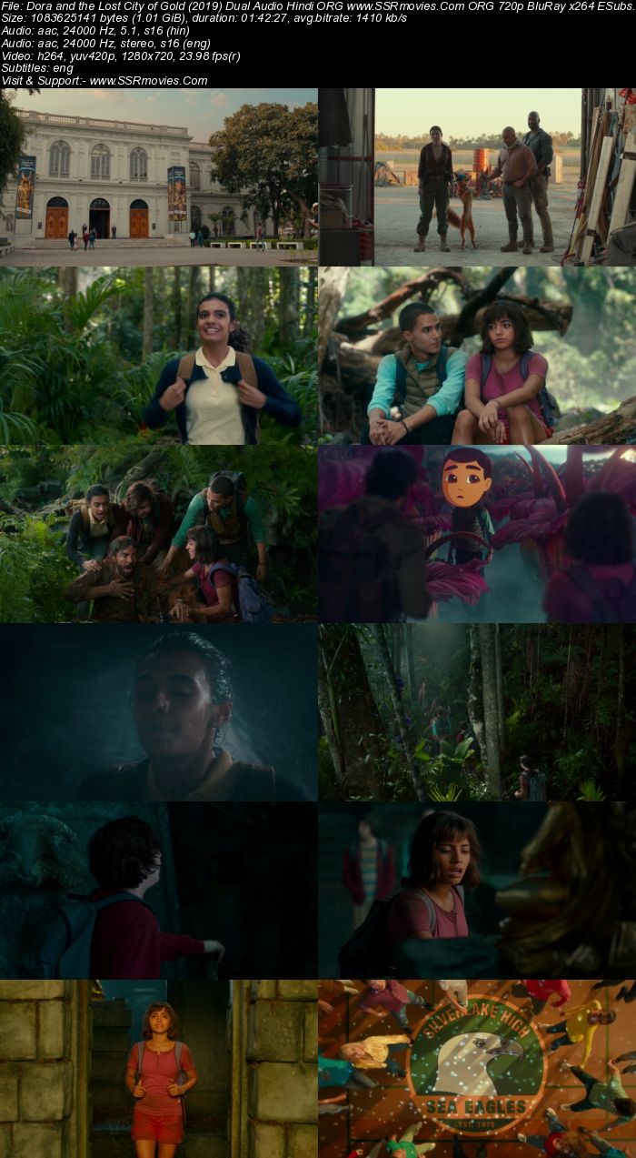 Dora and the Lost City of Gold (2019) Dual Audio Hindi 720p BluRay x264 1GB Full Movie Download