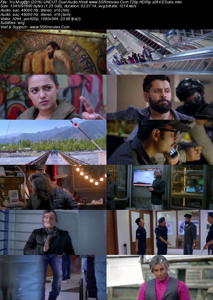 Iru Mugan (2016) Dual Audio Hindi 720p HDRip x264 1.2GB Full Movie Download