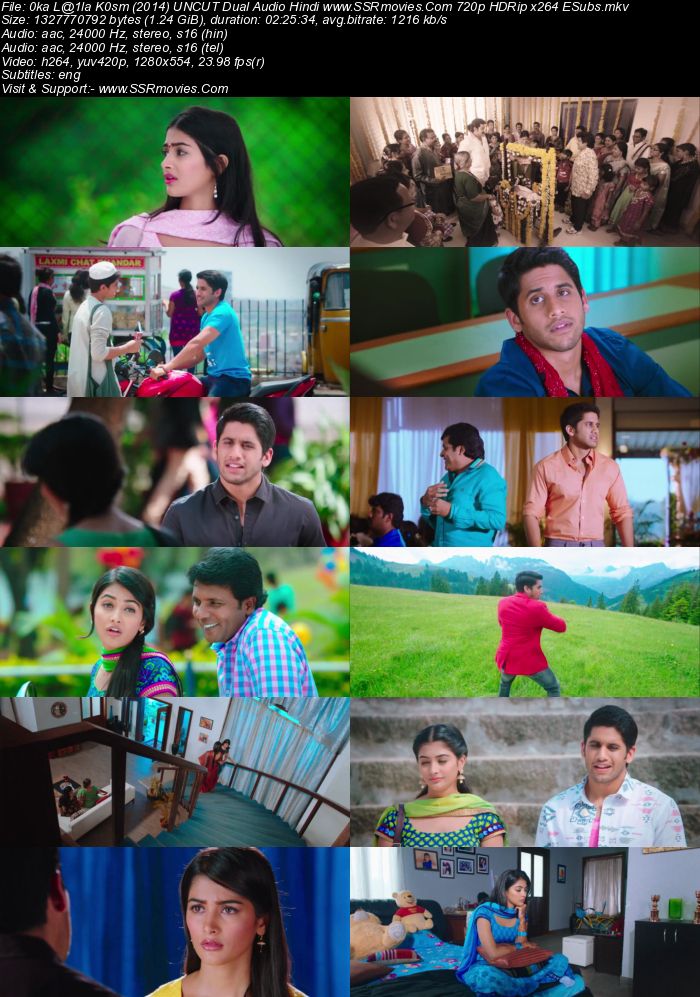 Oka Laila Kosam (2014) UNCUT Dual Audio Hindi 480p HDRip 450MB ESubs Full Movie Download