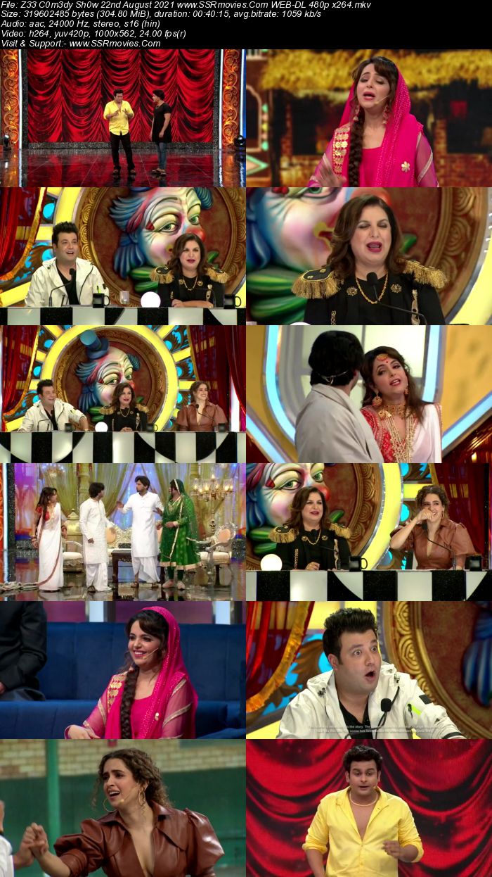 Zee Comedy Show 22nd August 2021 480p WEB-DL x264 350MB Download