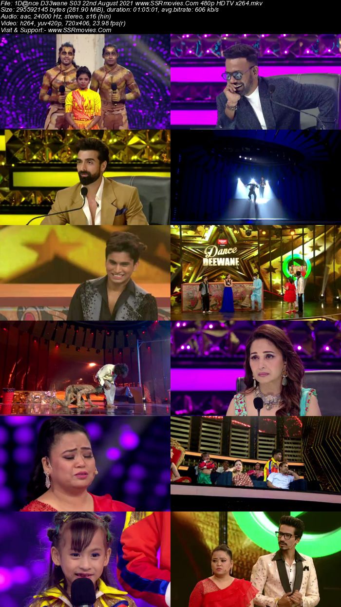 Dance Deewane S03 22nd August 2021 480p 720p HDTV x264 350MB Download