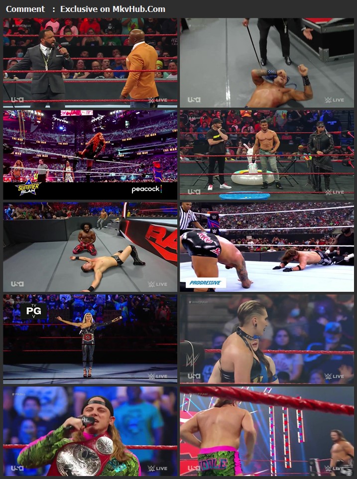 WWE Monday Night Raw 23rd August 2021 720p WEBRip x264 1.1GB Download