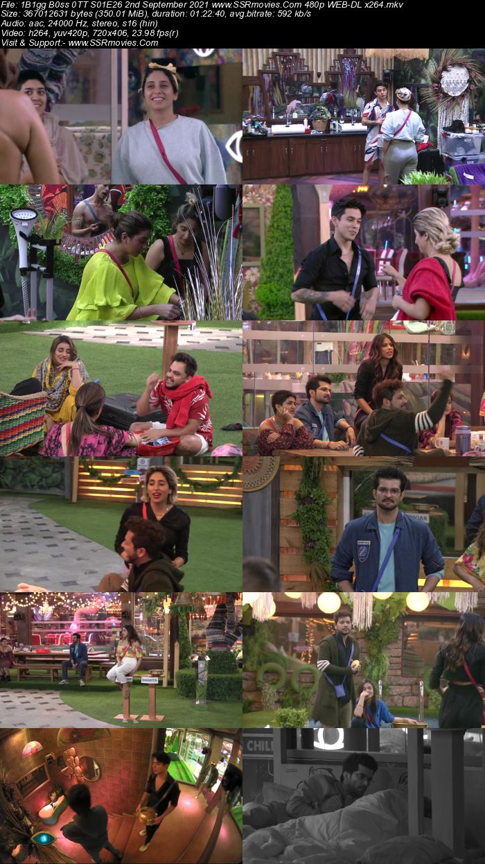 Bigg Boss 0TT S01E26 2nd September 2021 480p 720p WEB-DL x264 300MB Download