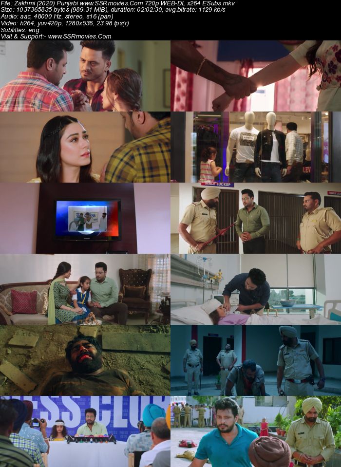 Zakhmi (2020) Punjabi 480p WEB-DL x264 350MB ESubs Full Movie Download