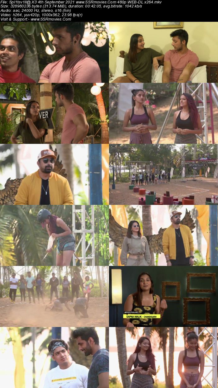 Splitsvilla X3 4th September 2021 480p WEB-DL x264 300MB Download