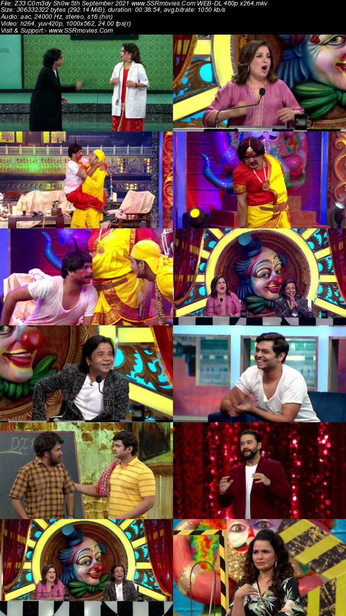 Zee Comedy Show 5th September 2021 480p WEB-DL x264 300MB Download