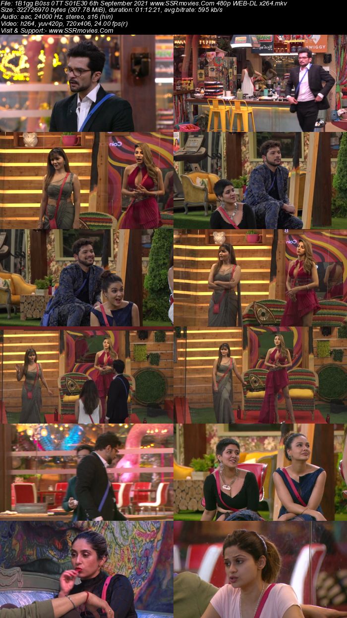 Bigg Boss 0TT S01E30 6th September 2021 480p 720p WEB-DL x264 300MB Download