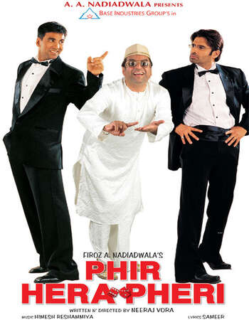 Phir Hera Pheri (2006) Hindi 720p WEB-DL x264 1.2GB ESubs Full Movie Download