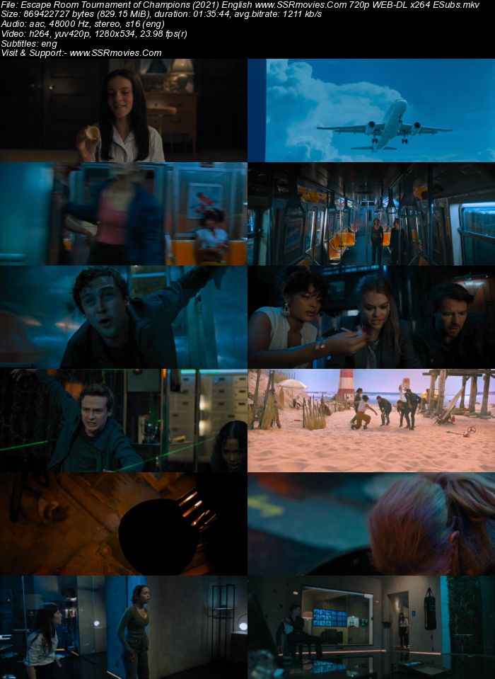 Escape Room: Tournament of Champions (2021) English 480p WEB-DL x264 300MB Full Movie Download