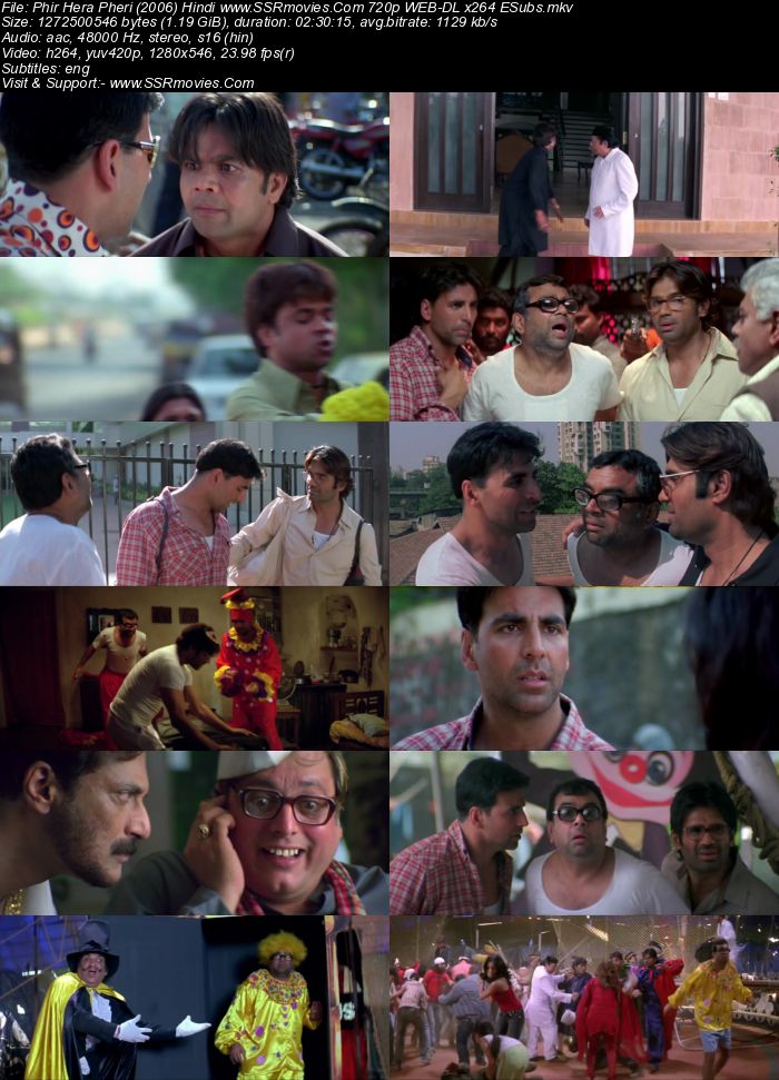 Phir Hera Pheri (2006) Hindi 480p WEB-DL x264 450MB ESubs Full Movie Download