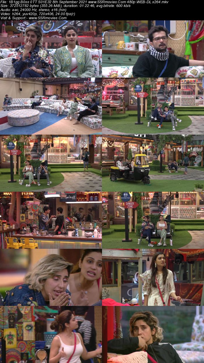 Bigg Boss 0TT S01E32 8th September 2021 480p 720p WEB-DL x264 300MB Download