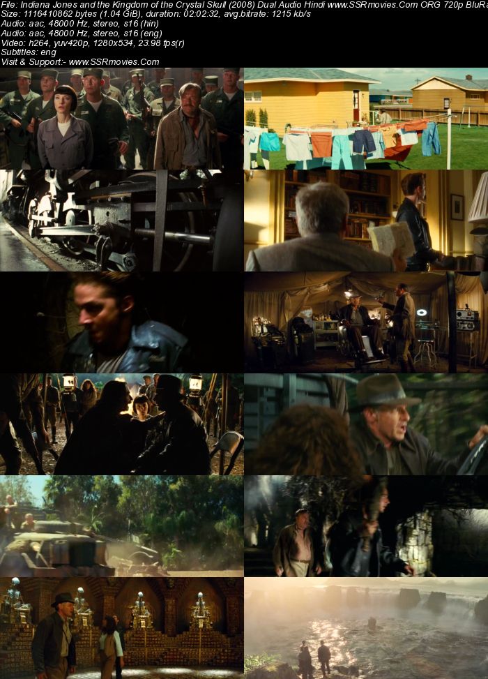 Indiana Jones and the Kingdom of the Crystal Skull (2008) Dual Audio Hindi 720p BluRay x264 1GB Full Movie Download