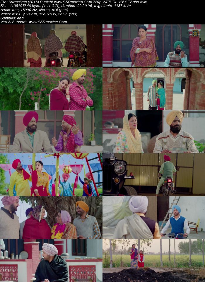 Kurmaiyan (2018) Punjabi 480p WEB-DL x264 400MB ESubs Full Movie Download