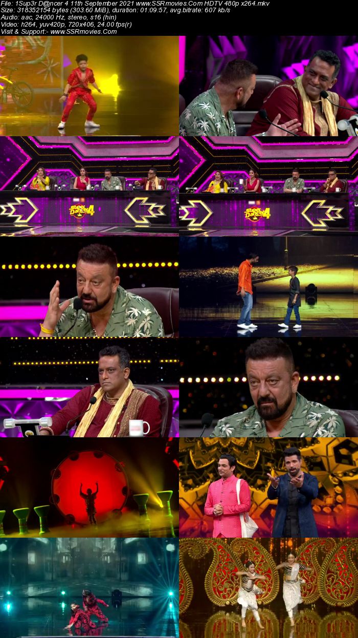 Super Dancer 4 11th September 2021 HDTV 480p 720p x264 300MB Download