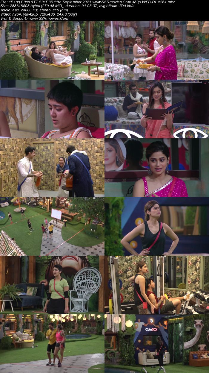 Bigg Boss 0TT S01E35 11th September 2021 480p 720p WEB-DL x264 300MB Download