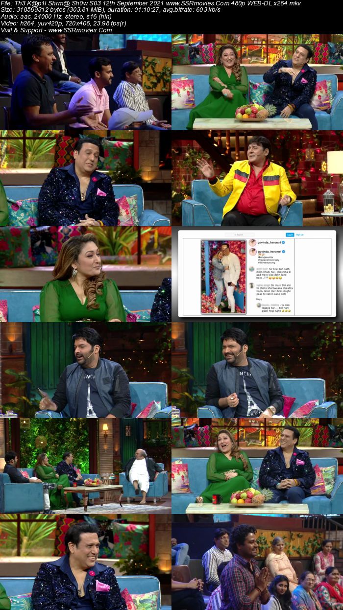 The Kapil Sharma Show S03 12th September 2021 480p 720p WEB-DL 300MB Download