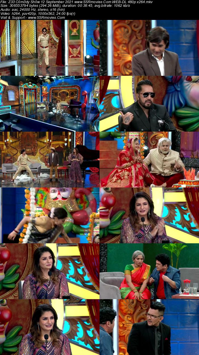 Zee Comedy Show 12th September 2021 480p WEB-DL x264 300MB Download