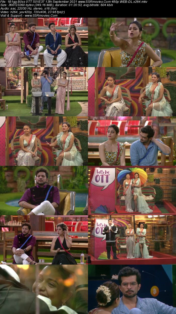 Bigg Boss 0TT S01E37 13th September 2021 480p 720p WEB-DL x264 300MB Download