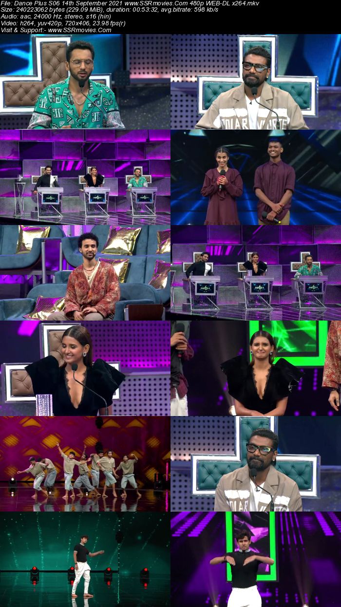 Dance Plus S06 14th September 2021 480p 720p WEB-DL x264 200MB Download