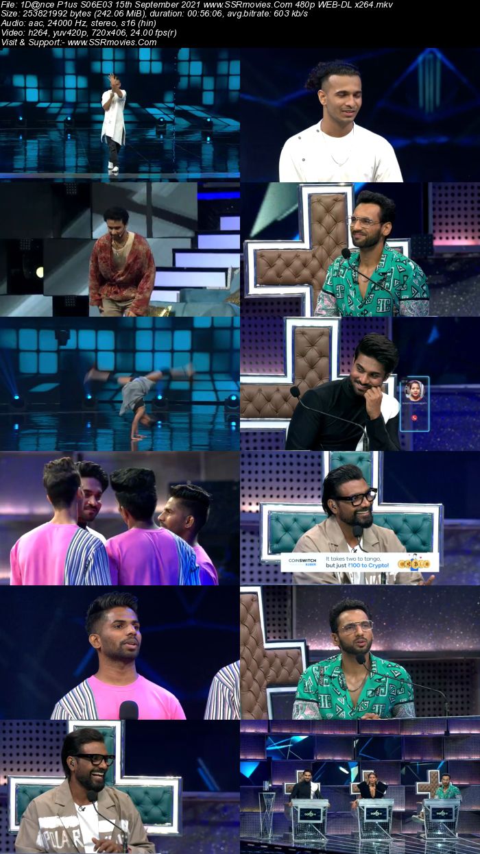 Dance Plus S06E03 15th September 2021 480p 720p WEB-DL x264 200MB Download