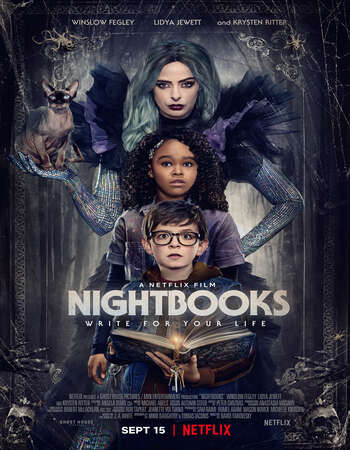 Nightbooks (2021) Dual Audio Hindi ORG 480p WEB-DL 350MB ESubs Full Movie Download