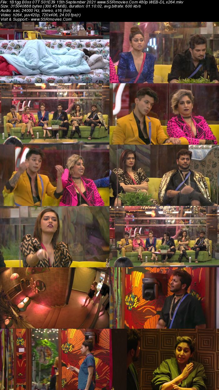 Bigg Boss 0TT S01E39 15th September 2021 480p 720p WEB-DL x264 300MB Download