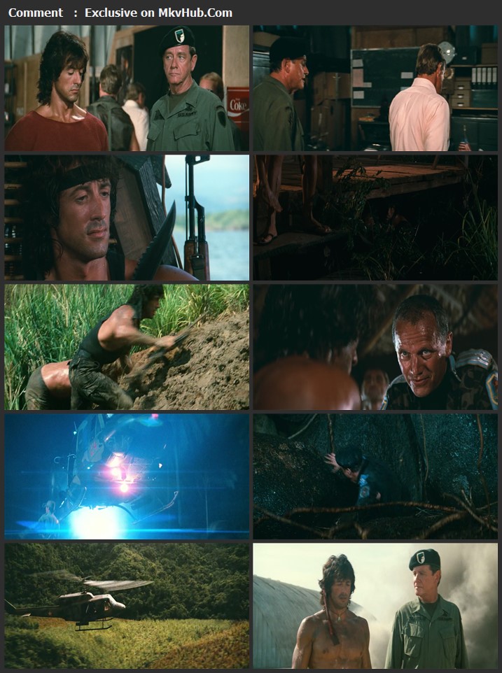 Rambo: First Blood Part II 1985 English 720p BluRay 1GB Download