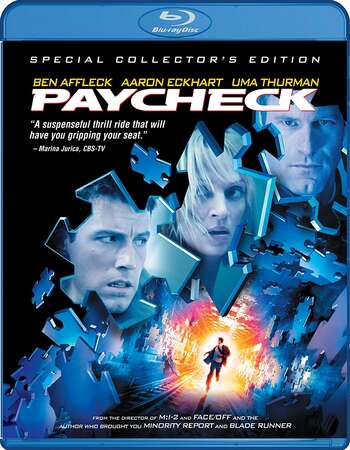 Paycheck (2003) Dual Audio Hindi ORG 480p BluRay x264 400MB ESubs Full Movie Download