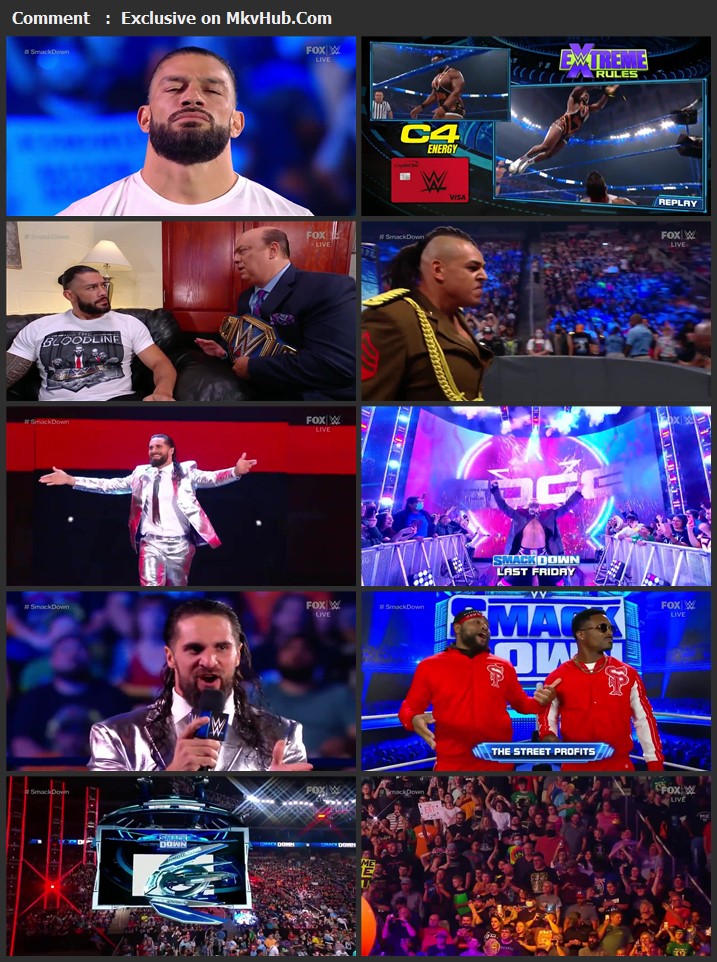 WWE Friday Night SmackDown 17th September 2021 720p WEBRip x264 750MB Download