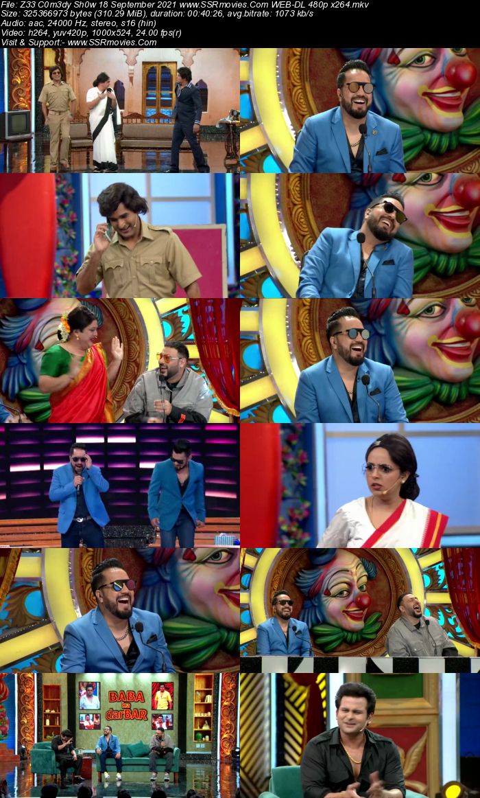 Zee Comedy Show 18th September 2021 480p WEB-DL x264 300MB Download