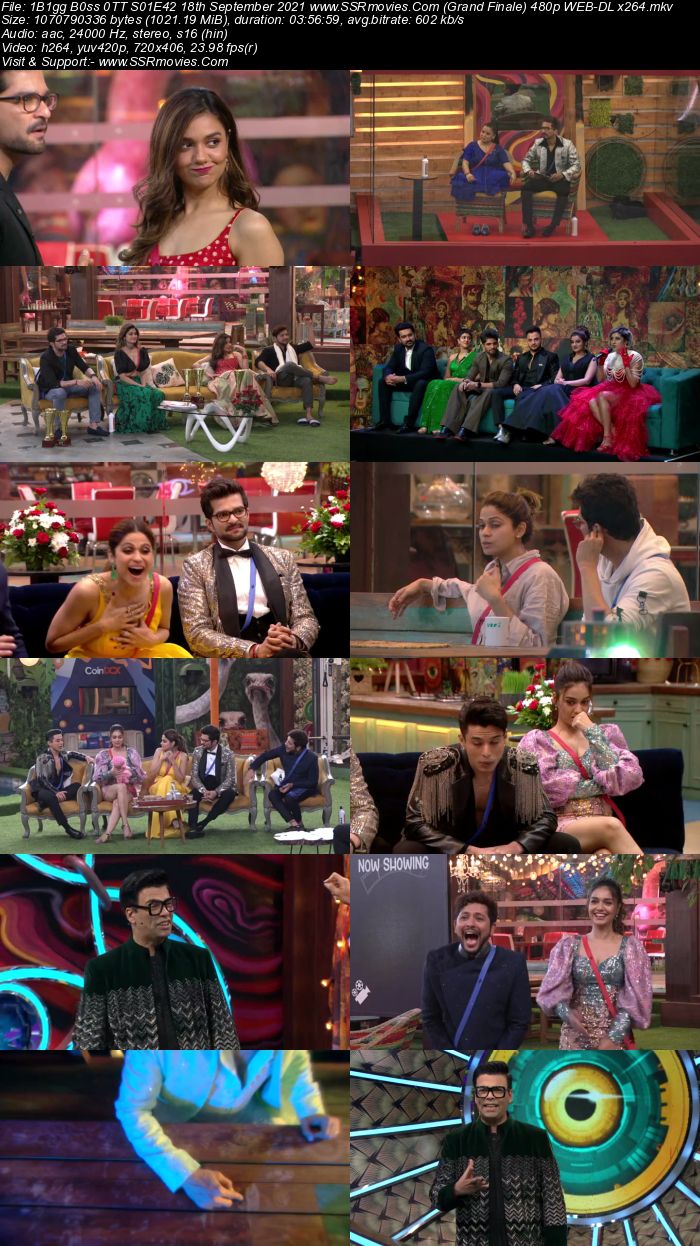 Bigg Boss 0TT S01E42 18th September 2021 480p 720p WEB-DL 350MB Download