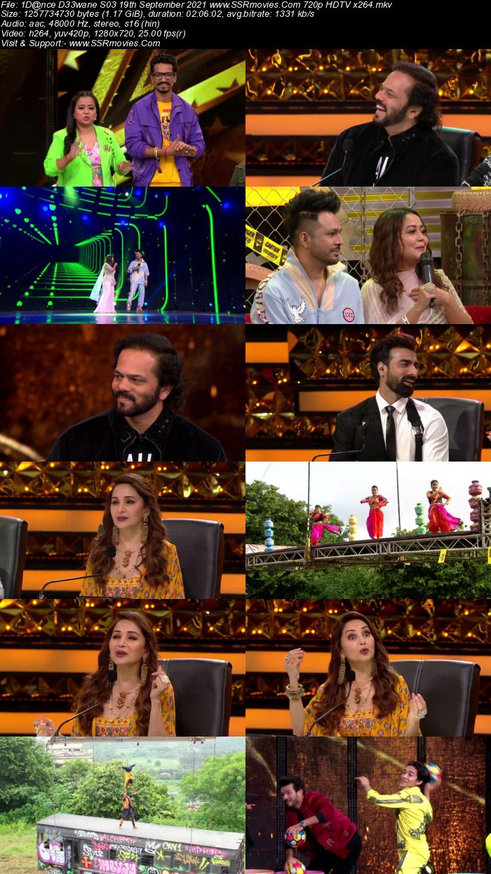 Dance Deewane S03 19th September 2021 480p 720p HDTV x264 350MB Download