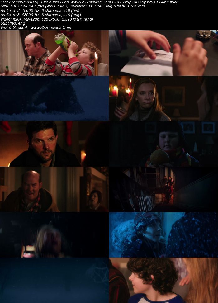 Krampus (2015) Dual Audio Hindi ORG 720p BluRay x264 950MB ESubs Full Movie Download