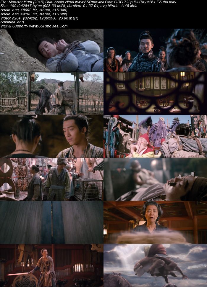 Monster Hunt (2015) Dual Audio Hindi ORG 480p BluRay 350MB ESubs Full Movie Download