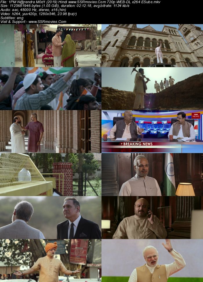 PM Narendra Modi (2019) Hindi 480p WEB-DL x264 400MB ESubs Full Movie Download