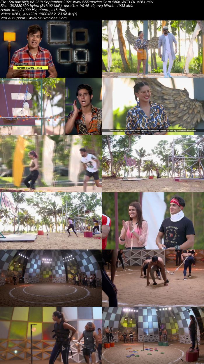 Splitsvilla X3 25th September 2021 480p WEB-DL x264 300MB Download