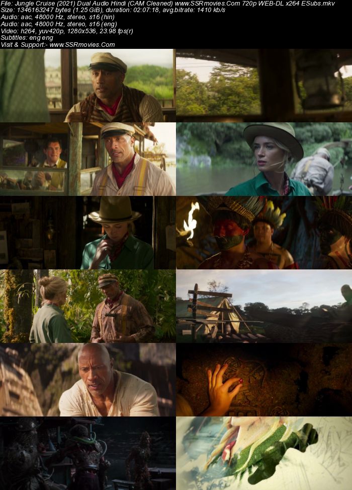 Jungle Cruise (2021) Dual Audio Hindi (Cleaned) 1080p WEB-DL 2.3GB ESubs Full Movie Download