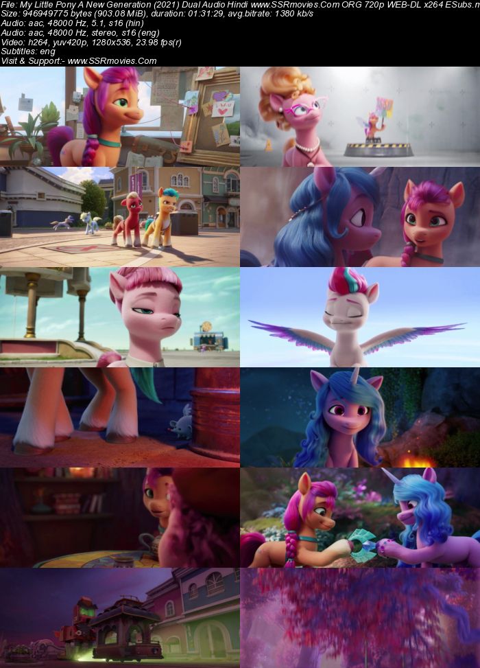 My Little Pony: A New Generation (2021) Dual Audio Hindi 720p WEB-DL x264 900MB Full Movie Download