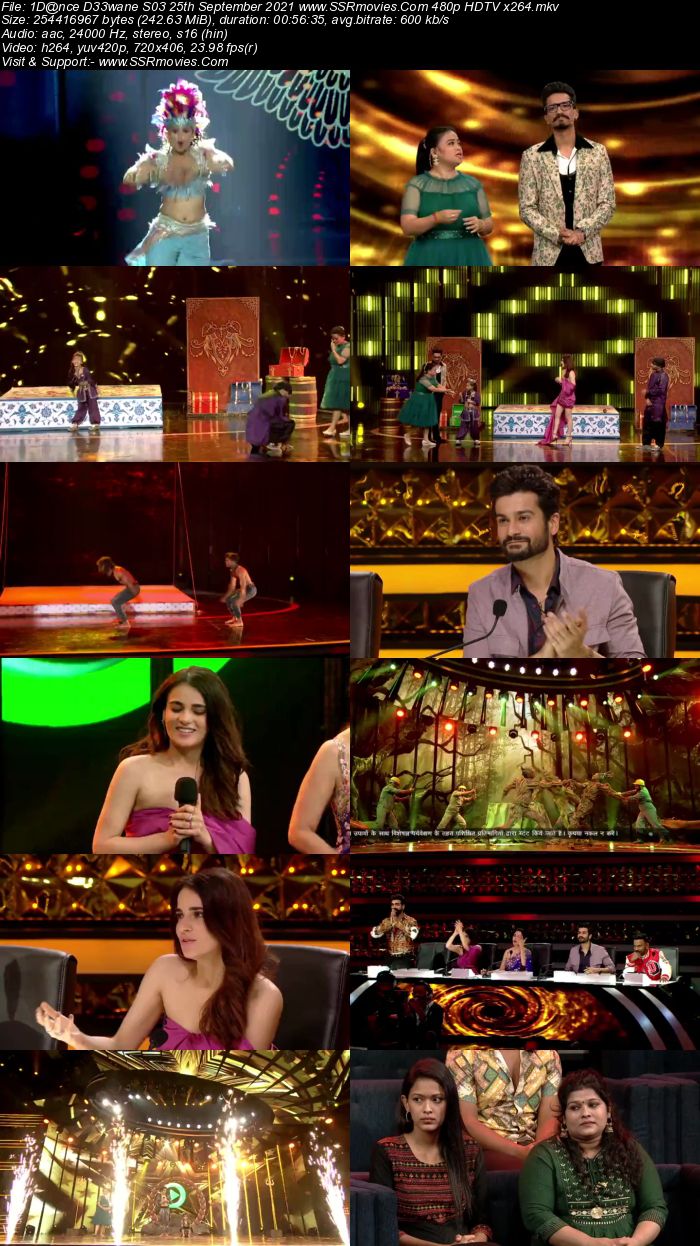 Dance Deewane S03 25th September 2021 480p 720p HDTV x264 500MB Download