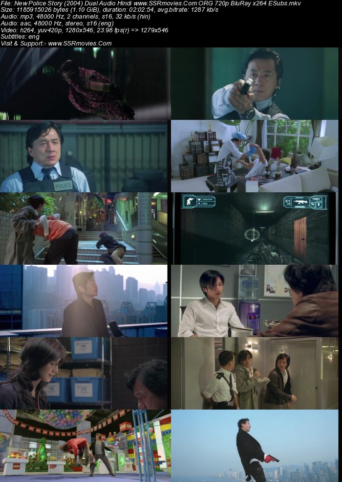 New Police Story (2004) Dual Audio Hindi ORG 720p BluRay 1.1GB ESubs Full Movie Download