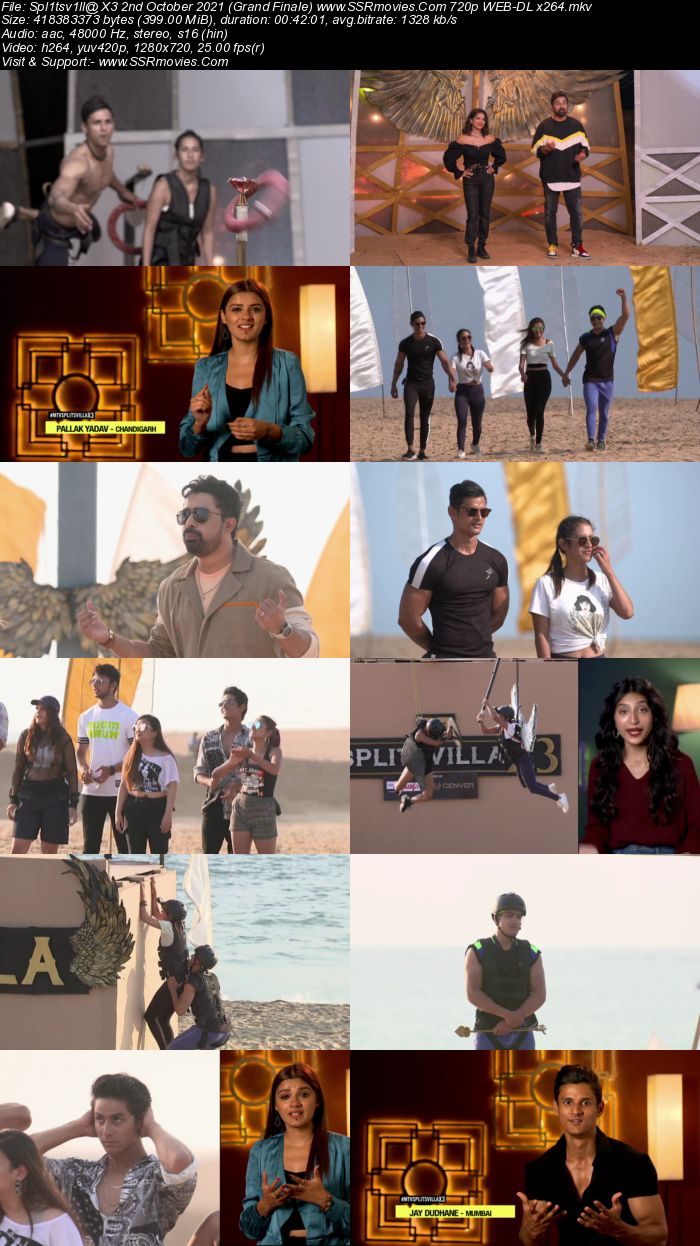 Splitsvilla X3 2nd October 2021 480p 720p WEB-DL x264 400MB Download