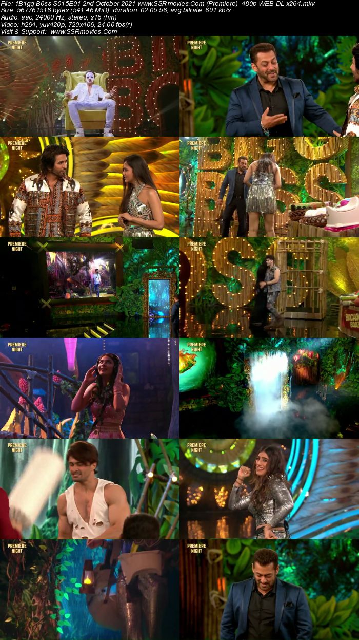 Bigg Boss S15E01 2nd October 2021 (Premiere) 480p 720p WEB-DL 1GB Download