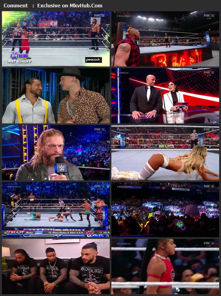 WWE Friday Night SmackDown 1st October 2021 720p WEBRip x264 750MB Download