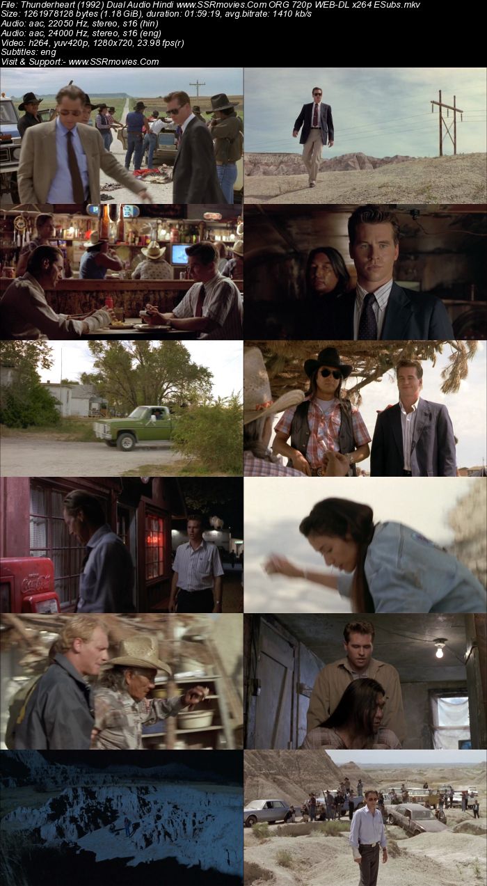 Thunderheart (1992) Dual Audio Hindi 720p WEB-DL x264 1.2GB Full Movie Download