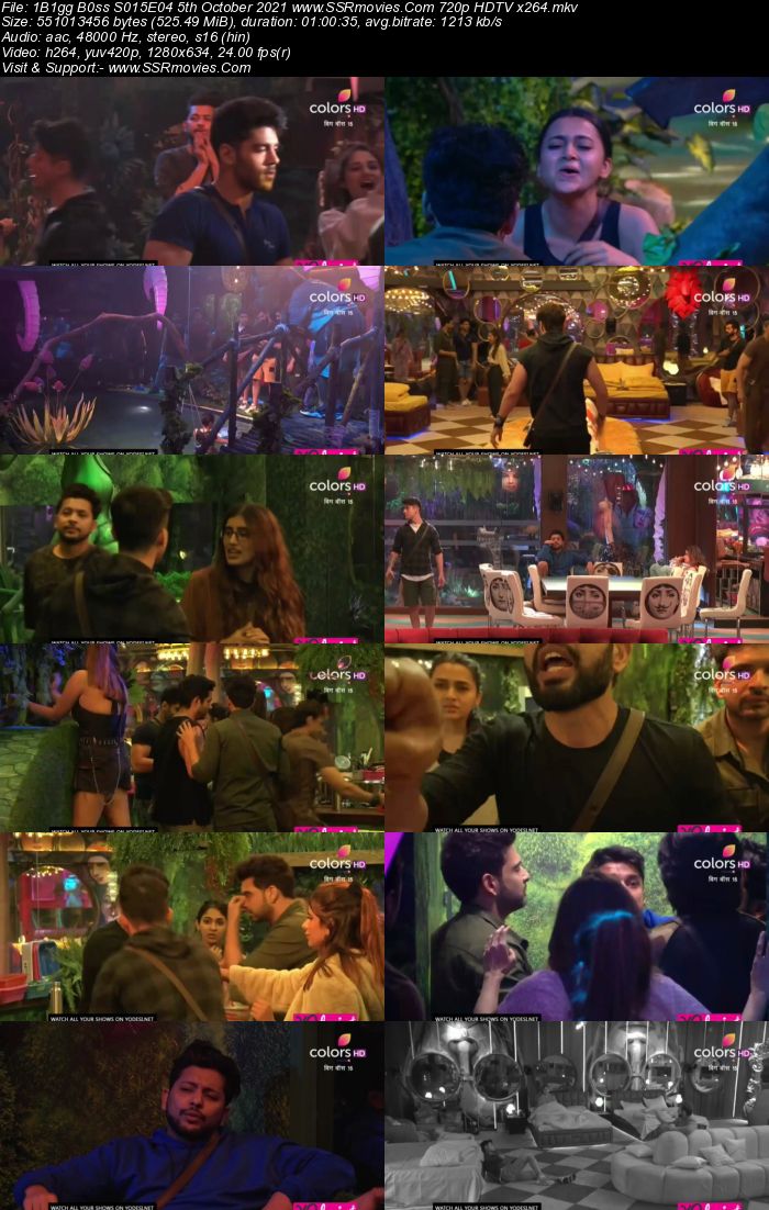 Bigg Boss S15E04 5th October 2021 480p 720p WEB-DL 800MB Download